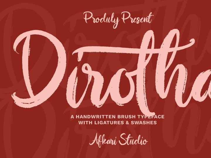 Dirotha - Handwritten Brush Font