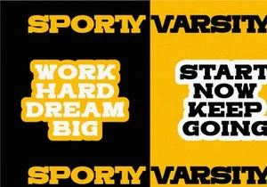 Sporty Varsity - Condensed Slab Serif