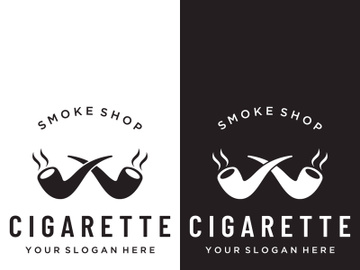 Smoking pipe vintage logo preview picture