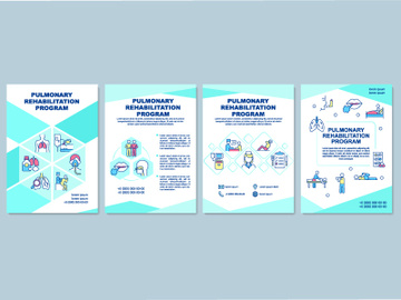 Pulmonary rehabilitation program brochure template preview picture