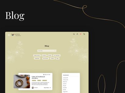 Jewellery UI Template