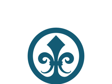 Fleur de lis vector icon design preview picture