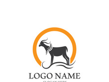 Goat logo template vector icon illustration design