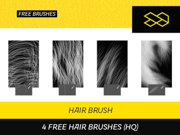 4 Free Hair Brushes preview picture