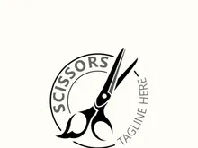 Scissors Logo Design Icon Template. Modern simple design. barbers tools and barbershop. Vector Illustration