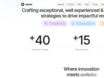 Awake Bootstrap Website Template