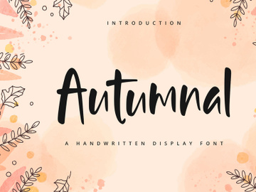 Autumnal - Handwritten Font preview picture