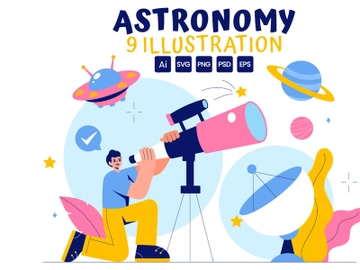 9 Astronomical Observation Illustration preview picture