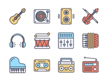 Music Icons Color
