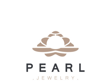 Pearl Shell or jewelry logo elegant and luxury beauty and fashion preview picture
