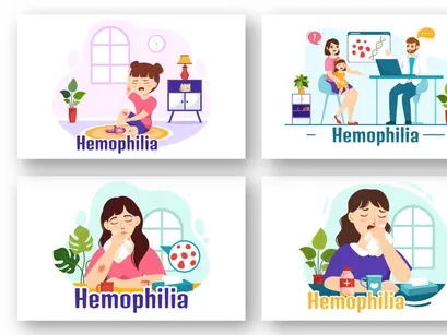 13 Hemophilia Disease Illustration