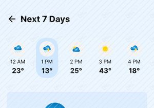 Weather Mobile App Design