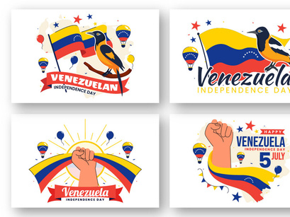 10 Venezuela Independence Day Illustration