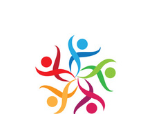 Community people logo network and social icon design template