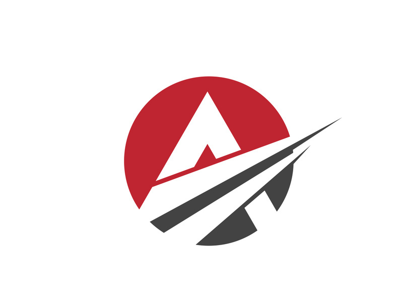 A Letter icon Logo illustration design