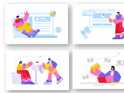 19 Email Service Illustration