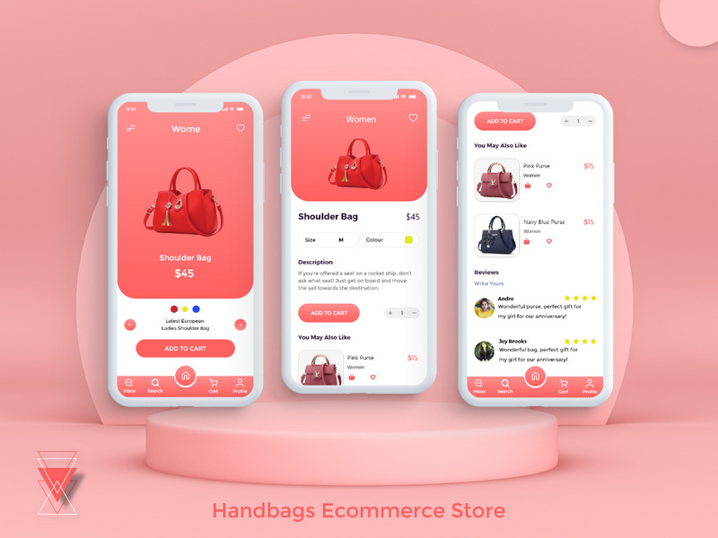 Handbags Ecommerce Concept Design