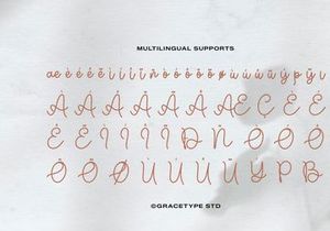 Grambell Saturn | Monoline Script