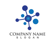 Molecule symbol logo template vector illustration design