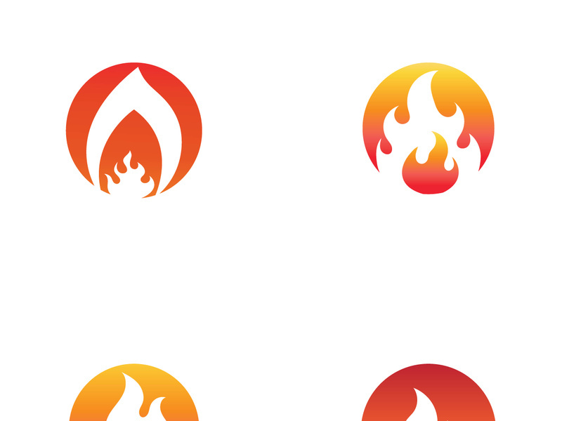 Fireball logo design with modern concept