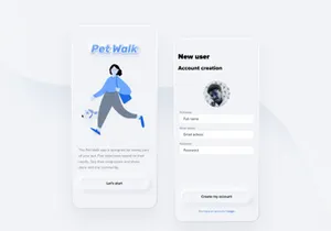 Pet Walk App - Free UI Kit