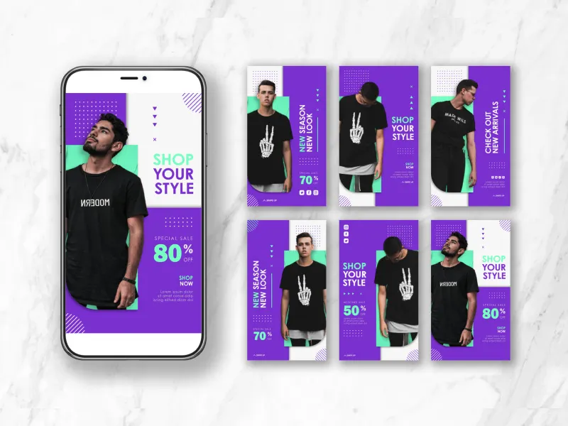Instagram stories minimal for fashion