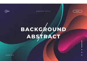 3D Black Colorful Abstract Background
