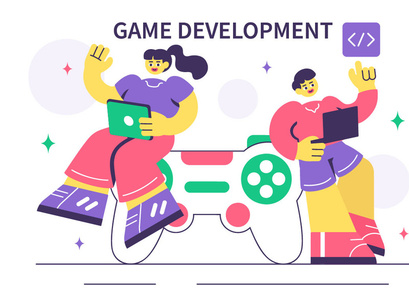 10 Game Development Process Illustration