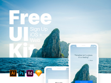 Ui Kit | Sign UP iOS + Web preview picture