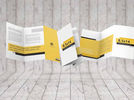 8.5 x 14 Z-Fold Brochure Mockups preview picture