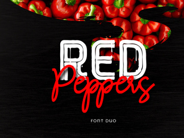 Red Peppers Font Duo preview picture