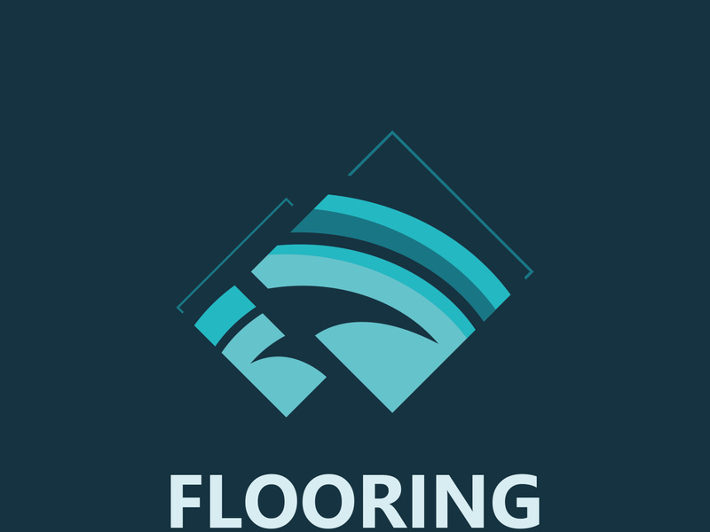 Flooring Logo design, custom Layer Vector elegant business store building