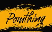 Pomthinq - Brush Script Font