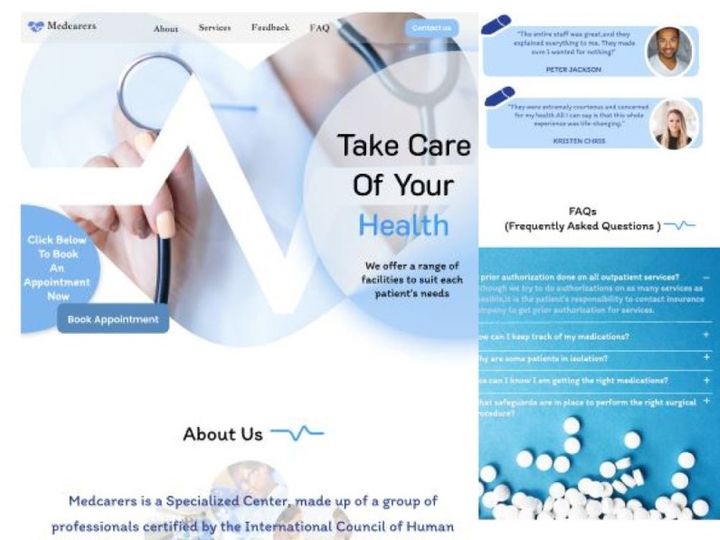 Medical Healthcare Landing Page