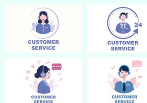 16 Contact Us Customer Service Illustration