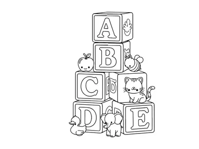 Alphabet animals ABC learning vector illustration flat design