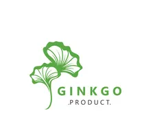 Ginkgo biloba leaf logo. can be used for herbal health products modern style logo design template