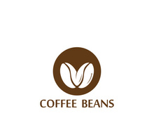 Premium coffee bean logo design.