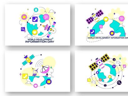 10 World Development Information Day Illustration