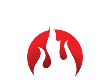 Fire Flame Logo design vector template preview picture