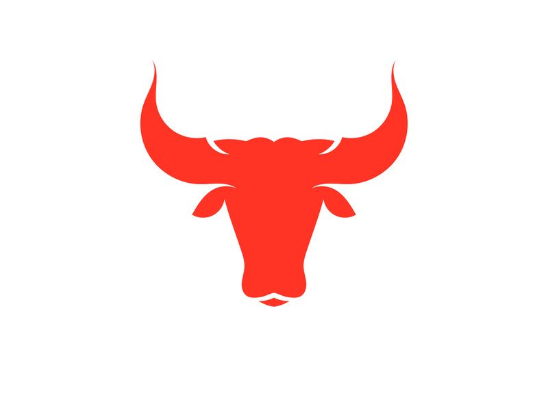 Devil horn red logo icon