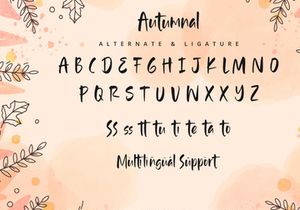 Autumnal - Handwritten Font