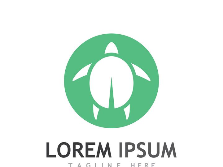 Natural green leaf logo design.