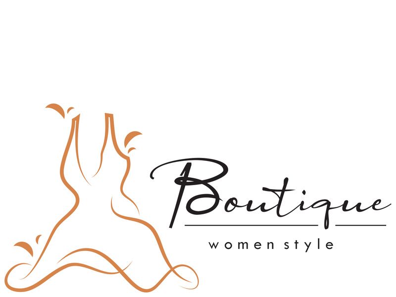 elegant women's fashion logo, clothing, boutique, convection, tailor, garment, business, apparel, fashion designer