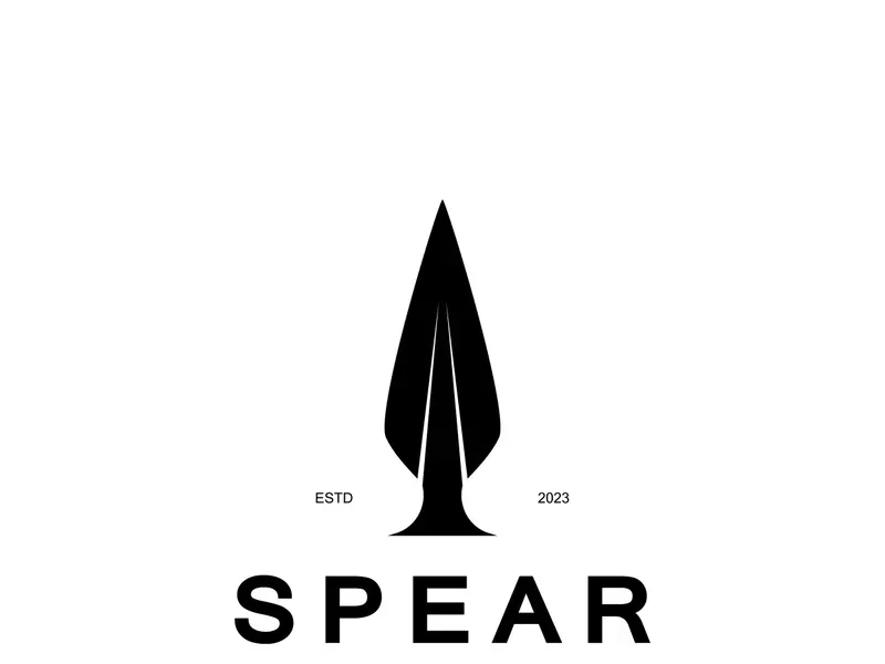 Spear logo icon vector illustration design.Head spear logo vintage illustration design vector