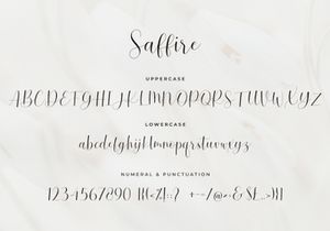 Saffire - Lovely Script