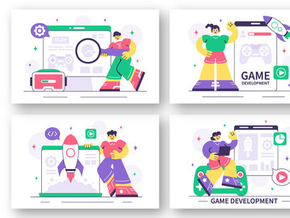 10 Game Development Process Illustration