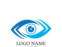 Branding identity corporate eye care vector logo design