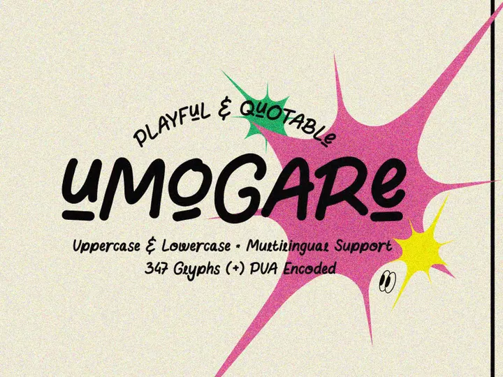 UMOGARE - Playful & Quotable Font