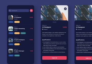 Makaryo - Dark Mode Job Search App